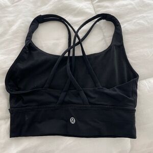 Lulu sports bra. 3” below cup